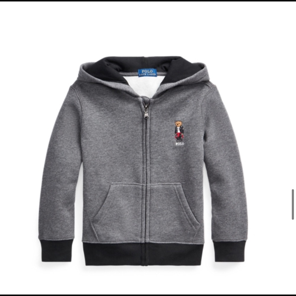 Polo Bear Fleece Full Zip Hoodie